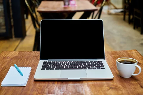 laptop and coffee