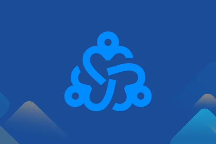 Shades of blue diversity Logo