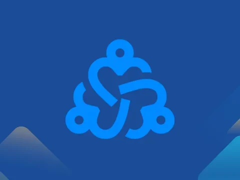 Shades of blue diversity Logo