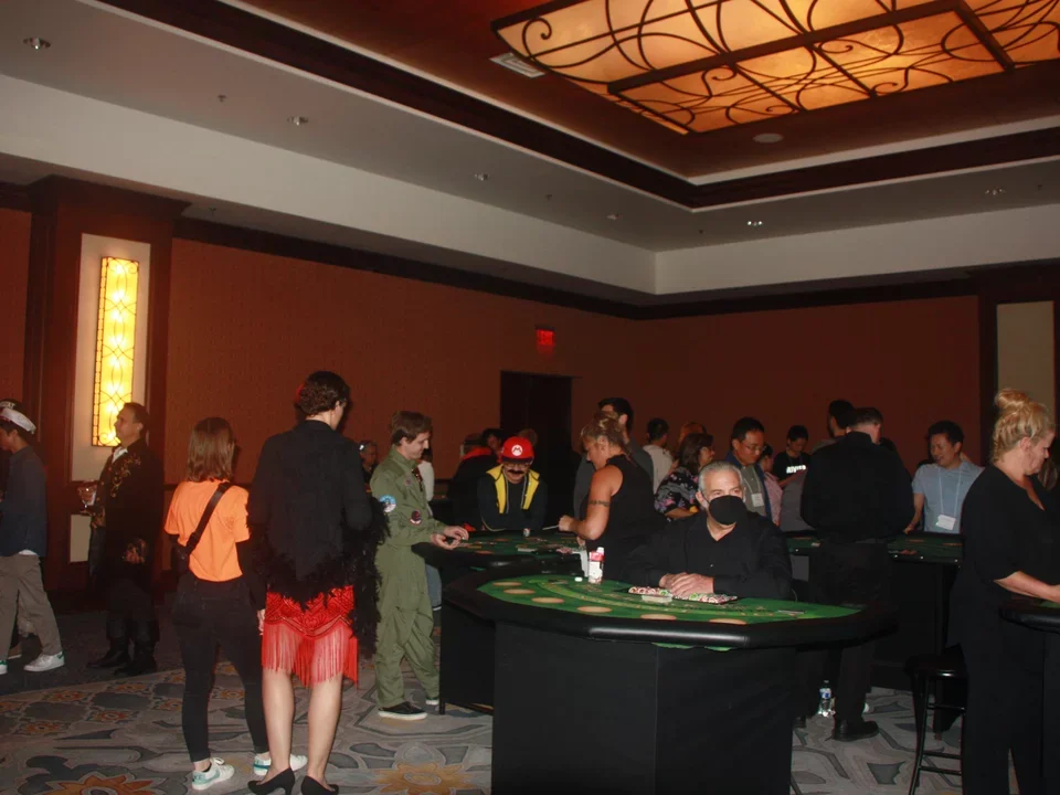 casino night during costume party