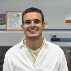 male in white shirt