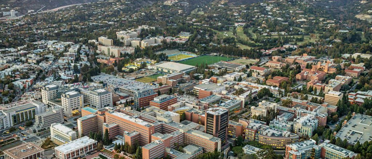 Ariel view of UCLA campus