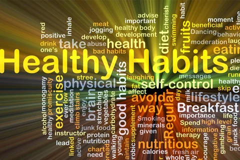 Healthy Habits text image