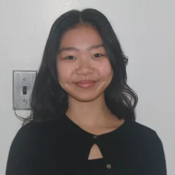 graduate student with dark hair
